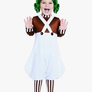 Spirit Oompa Loompa Costume - Brown and White